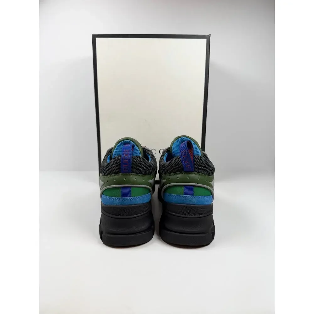 Size 10.5US - Gucci Flashtrek Blue Green Sneakers